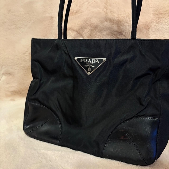 Prada Handbags - Prada Black Nylon Tote Bag